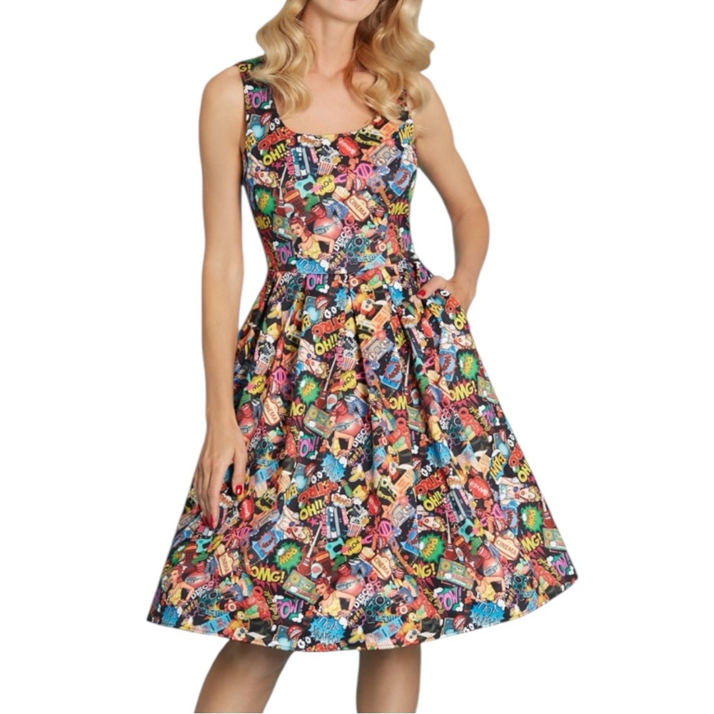 Dolly and Dotty Pop Art Swing Dress
